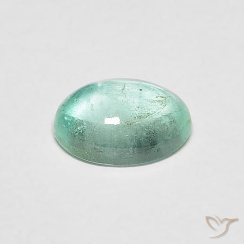 9,17 ctw natürlicher grün-blau Smaragd, Oval, Transparent