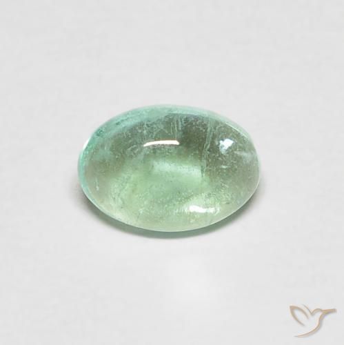 0.40ct Natürlicher Helles Mintgrün Smaragd, Oval, Transparent