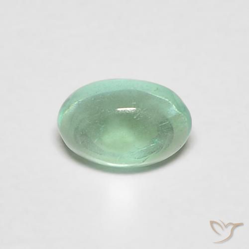9,17 ctw natürlicher Helles kühles Grün Smaragd, Oval, Transparent