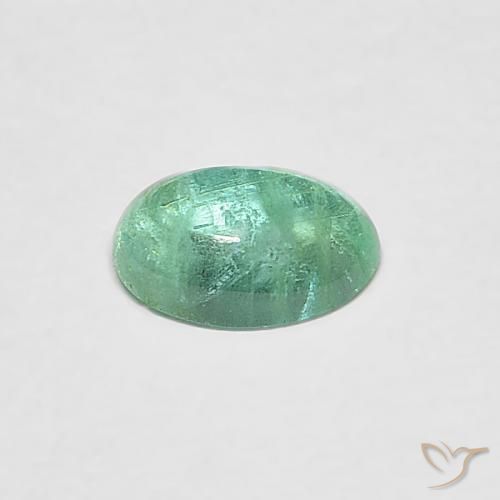9,17 ctw natürlicher mintgrün Smaragd, Oval, Transparent