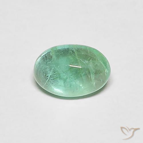 9,17 ctw natürlicher mintgrün Smaragd, Oval, Transparent
