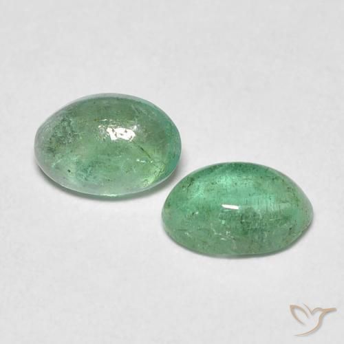 0.76 ct natürliche Kieferngrün Smaragd-Edelsteine, Oval, Transparent