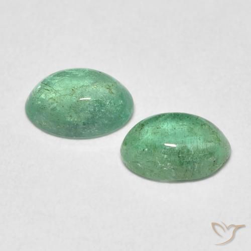 0.76 ct natürliche Kieferngrün Smaragd-Edelsteine, Oval, Transparent