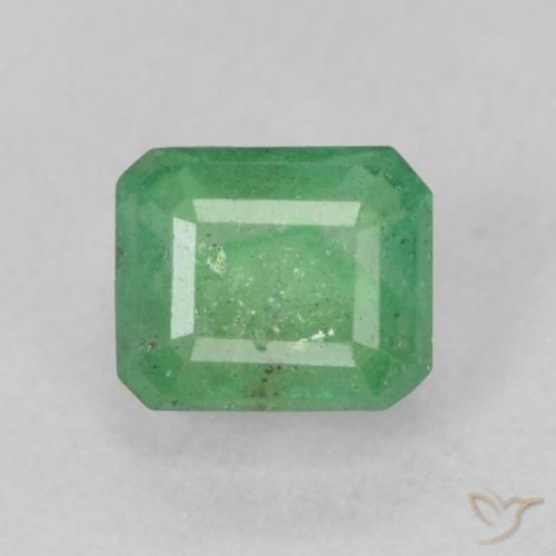 0.81ct Natürlicher hellgrün Smaragd, Smaragdschliff, SI