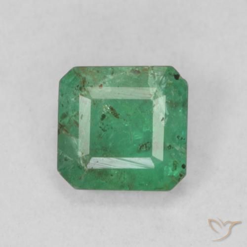 0.52ct Natürlicher Kühles Grün Smaragd, Smaragdschliff, SI