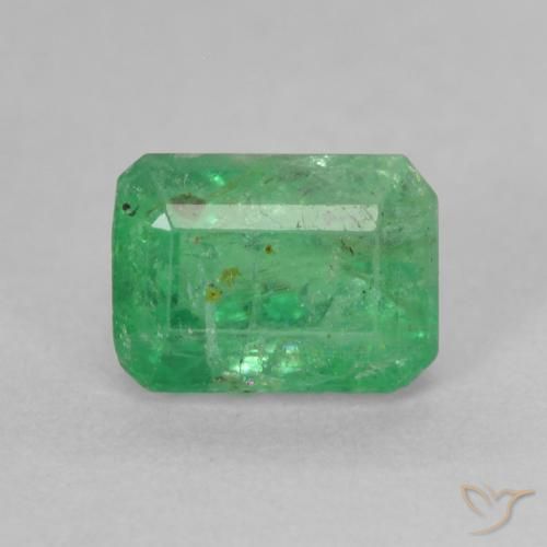 1.13ct Natürlicher hellgrün Smaragd, Smaragdschliff, SI-I1