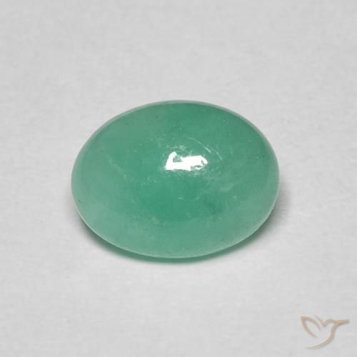 1.10ct Natürlicher Intensives Minzgrün Smaragd, Oval, Lichtdurchlässig