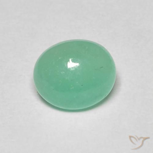 1.06ct Natürlicher hellgrün Smaragd, Oval, Lichtdurchlässig