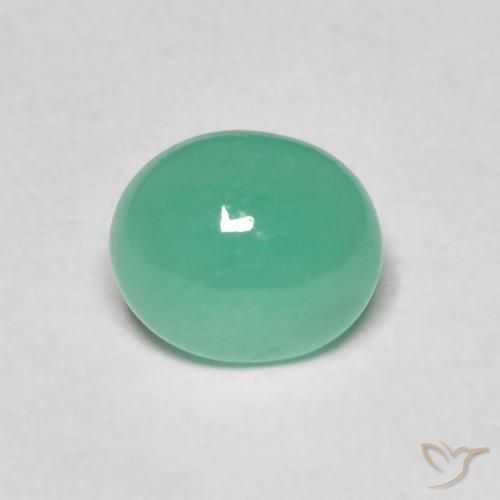 1.08ct Natürlicher Farngrün Smaragd, Oval, Lichtdurchlässig
