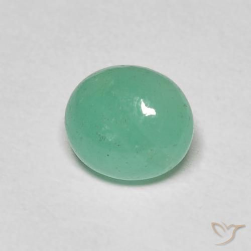 1.08ct Natürlicher Pistaziengrün Smaragd, Oval, Lichtdurchlässig