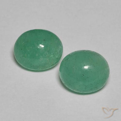 1.42 ct natürliche Mittleres helles Grün Smaragd-Edelsteine, Oval, Lichtdurchlässig