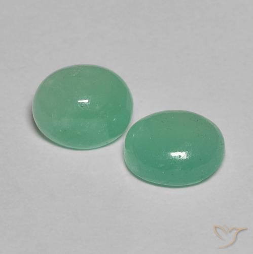 1.41 ct natürliche Mittleres helles Grün Smaragd-Edelsteine, Oval, Lichtdurchlässig