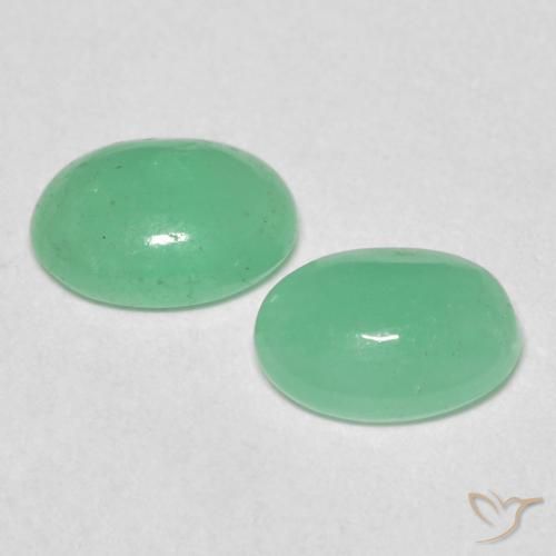0.99 ct natürliche Farngrün Smaragd-Edelsteine, Oval, Lichtdurchlässig