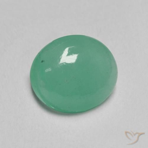 9,17 ctw natürlicher Medium Light-Green Smaragd, Oval, Lichtdurchlässig