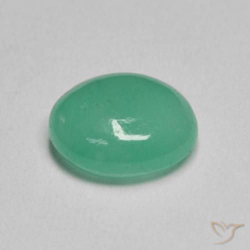 9,17 ctw natürlicher Medium Light-Green Smaragd, Oval, Lichtdurchlässig
