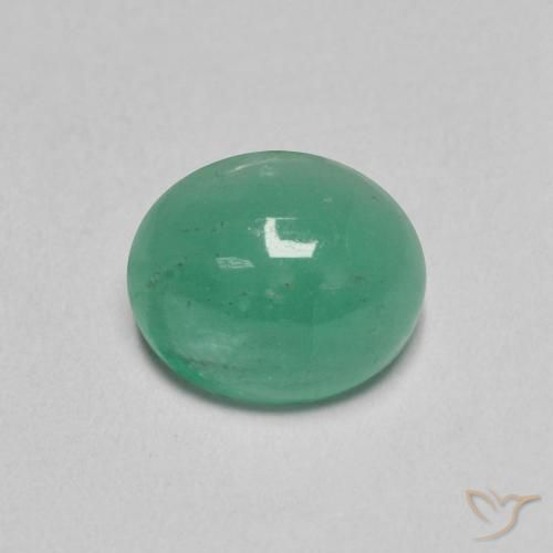 1.12ct Natürlicher Mittelgrün Smaragd, Oval, Lichtdurchlässig