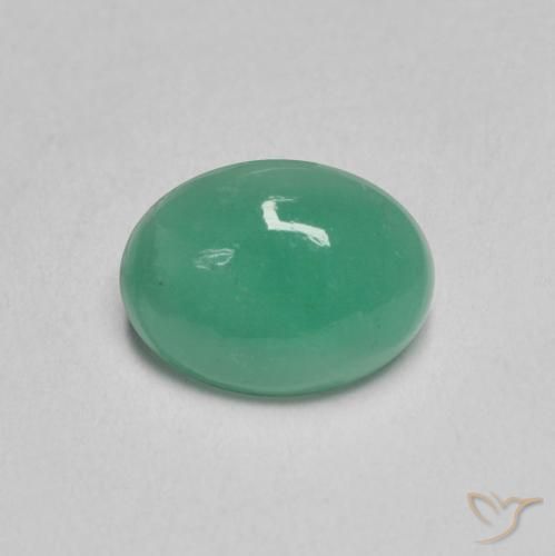 1.09ct Natürlicher Kühles Grün Smaragd, Oval, Lichtdurchlässig