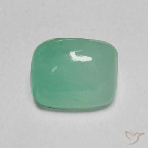 0.79ct Natürlicher hellgrün Smaragd, Kissen, Lichtdurchlässig