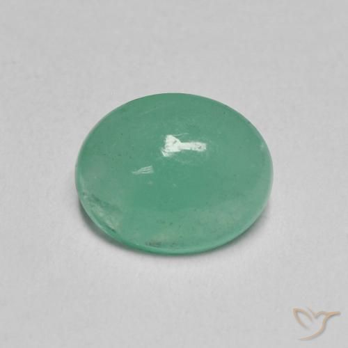 1.08ct Natürlicher Pistaziengrün Smaragd, Oval, Lichtdurchlässig