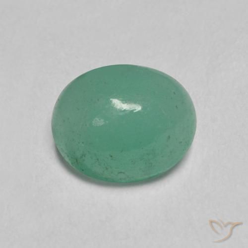 0.65ct Natürlicher hellgrün Smaragd, Oval, Lichtdurchlässig