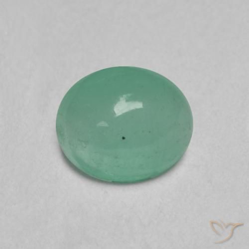 0.36ct Natürlicher Helles Smaragdgrün Smaragd, Oval, Lichtdurchlässig