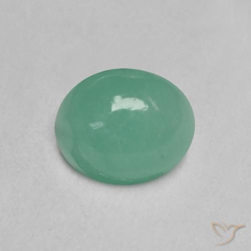0,64 ctw natürlicher grüner Smaragd, Oval Schliff, Lichtdurchlässig