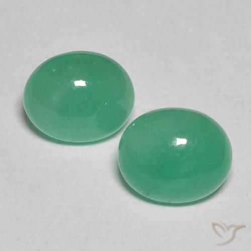 1.49 ct natürliche hellgrün Smaragd-Edelsteine, Oval, Lichtdurchlässig