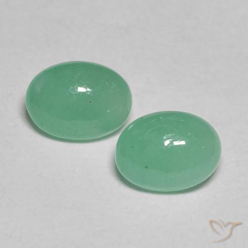 0.97ctw Natürlicher mintgrün Smaragd, Oval, Lichtdurchlässig