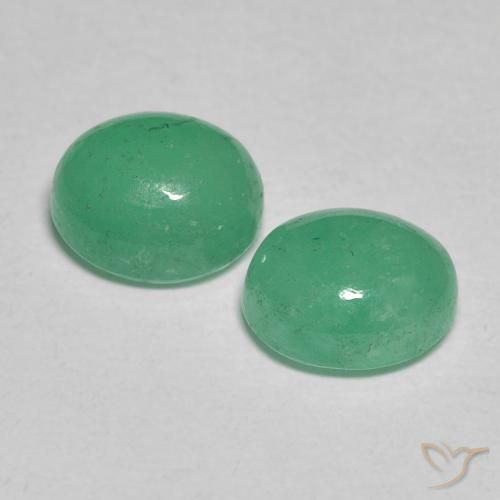 1.83 ct natürliche Mittelgrün Smaragd-Edelsteine, Oval, Lichtdurchlässig