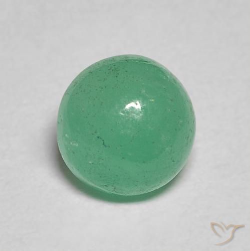 0.86ct Natürlicher Mittelgrün Smaragd, Runden, Lichtdurchlässig