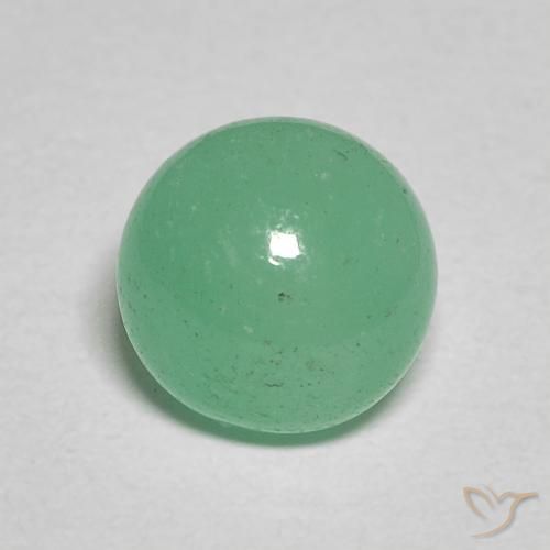 1.30ct Natürlicher mintgrün Smaragd, Runden, Lichtdurchlässig, Photo A
