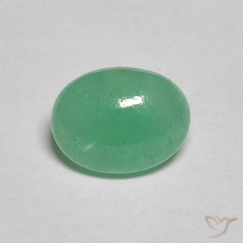 1.12ct Natürlicher hellgrün Smaragd, Oval, Lichtdurchlässig