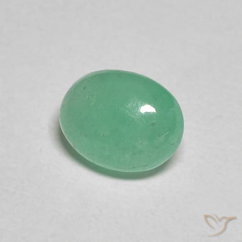 0.91ct Natürlicher Farngrün Smaragd, Oval, Lichtdurchlässig