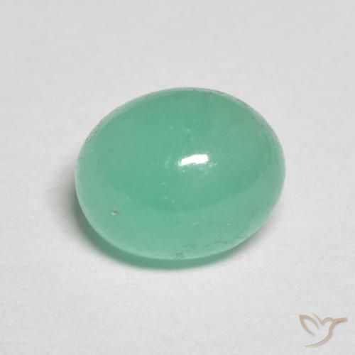 1.41ct Natürlicher hellgrün Smaragd, Oval, Lichtdurchlässig