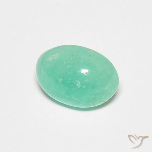 0.75ct Natürlicher hellgrün Smaragd, Oval, Lichtdurchlässig