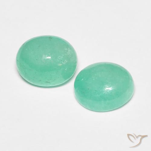 1.49 ct natürliche hellgrün Smaragd-Edelsteine, Oval, Lichtdurchlässig