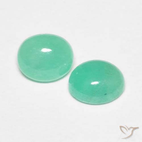 1.29 ct natürliche hellgrün Smaragd-Edelsteine, Oval, Lichtdurchlässig