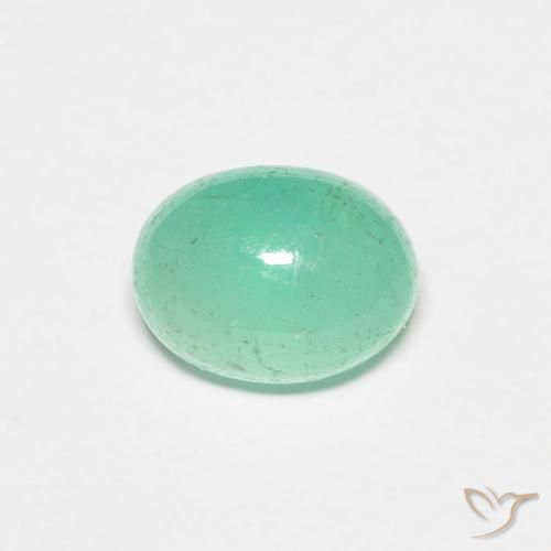 0.91ct Natürlicher hellgrün Smaragd, Oval, Lichtdurchlässig