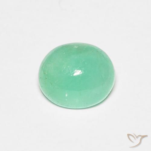 0.77ct Natürlicher hellgrün Smaragd, Oval, Lichtdurchlässig