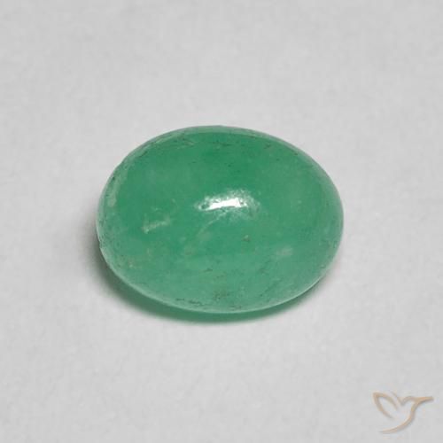 0.96ct Natürlicher hellgrün Smaragd, Oval, Lichtdurchlässig