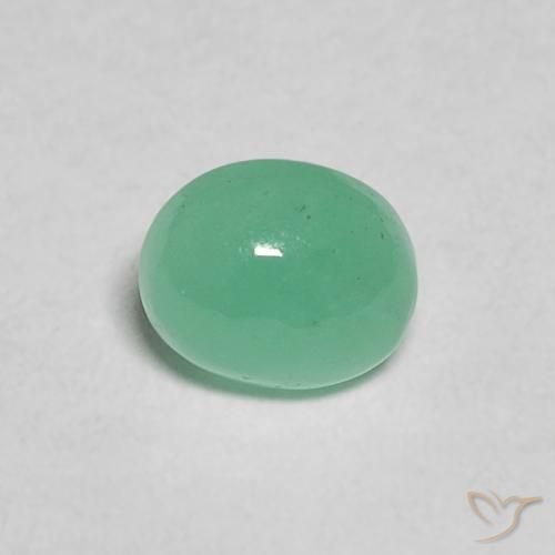 0.47ct Natürlicher Mittelgrün Smaragd, Oval, Lichtdurchlässig