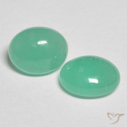 1.93 ct natürliche Pistaziengrün Smaragd-Edelsteine, Oval, Lichtdurchlässig