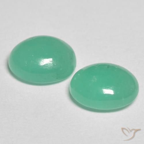 1.93 ct natürliche Pistaziengrün Smaragd-Edelsteine, Oval, Lichtdurchlässig