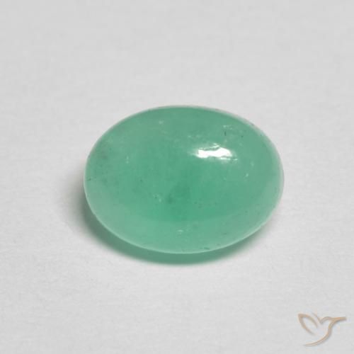 1.20ct Natürlicher hellgrün Smaragd, Oval, Lichtdurchlässig