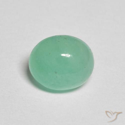 1.13ct Natürlicher hellgrün Smaragd, Oval, Lichtdurchlässig