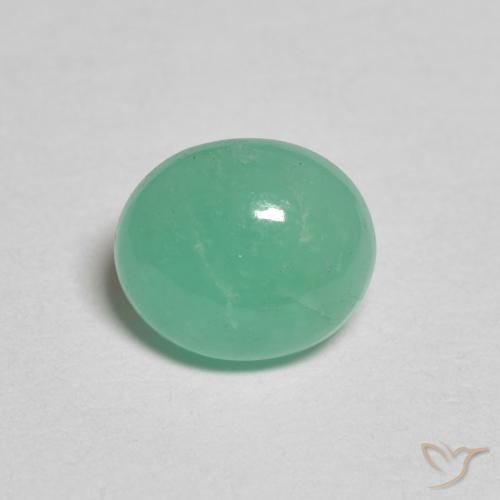 0.95ct Natürlicher hellgrün Smaragd, Oval, Lichtdurchlässig