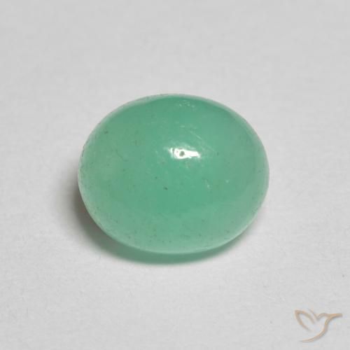 1.25ct Natürlicher hellgrün Smaragd, Oval, Lichtdurchlässig