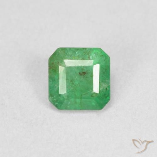 0.30ct Natürlicher Kleeblatt Grün Smaragd, Oktagonschliff, SI, Photo A