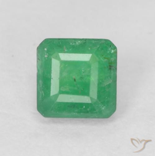 0.27ct Natürlicher Mittelgrün Smaragd, Smaragdschliff, SI