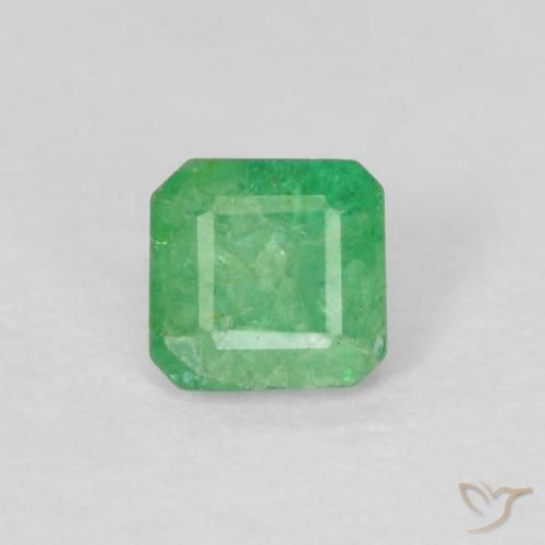 0.27ct Natürlicher Pistaziengrün Smaragd, Smaragdschliff, SI